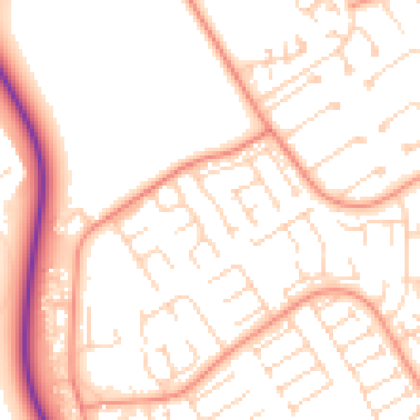 Daytime road noise heatmap for HU7 6DH