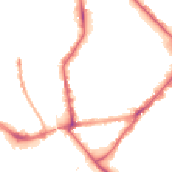 Night-time road noise heatmap for HU8 7HU