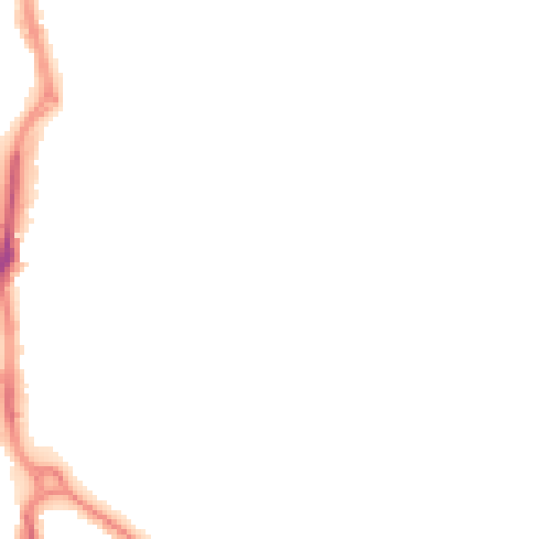Night-time road noise heatmap for HU8 8AN