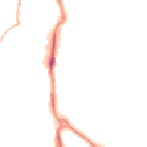Night-time road noise heatmap for HU8 8DY