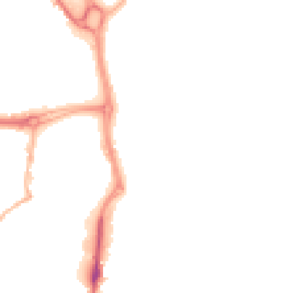 Night-time road noise heatmap for HU8 8EP