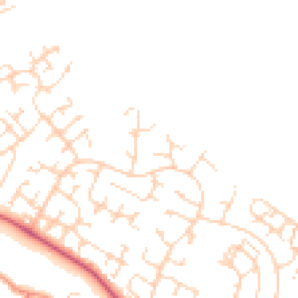 Daytime road noise heatmap for HU8 9UR