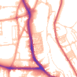 Daytime road noise heatmap for HX3 0AL