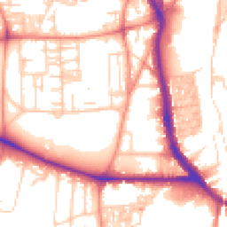 Daytime road noise heatmap for HX3 0BG