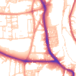 Daytime road noise heatmap for HX3 0BH