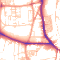 Daytime road noise heatmap for HX3 0BJ