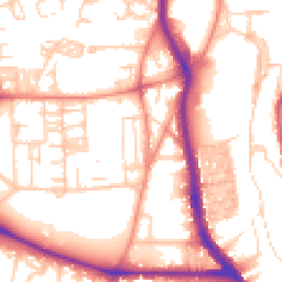 Daytime road noise heatmap for HX3 0BT