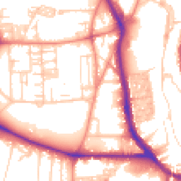 Daytime road noise heatmap for HX3 0BU