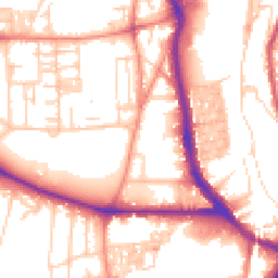 Daytime road noise heatmap for HX3 0DD