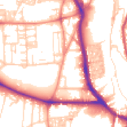 Daytime road noise heatmap for HX3 0DF