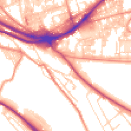 Daytime road noise heatmap for HX3 0GZ