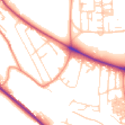 Daytime road noise heatmap for HX3 0JQ