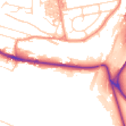 Daytime road noise heatmap for HX3 0TW