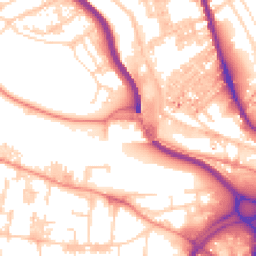 Daytime road noise heatmap for HX3 5AT