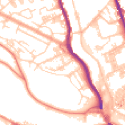 Daytime road noise heatmap for HX3 5DJ