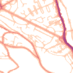 Daytime road noise heatmap for HX3 5HY