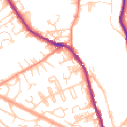 Daytime road noise heatmap for HX3 5SD