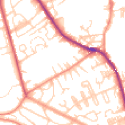 Daytime road noise heatmap for HX3 5TA