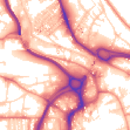 Daytime road noise heatmap for HX3 5WG