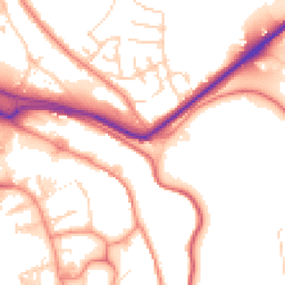 Daytime road noise heatmap for HX3 6AJ