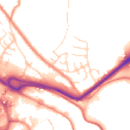 Daytime road noise heatmap for HX3 6BA