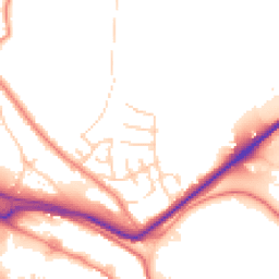Daytime road noise heatmap for HX3 6BE