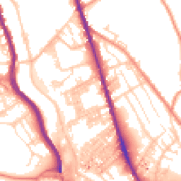 Daytime road noise heatmap for HX3 6BT