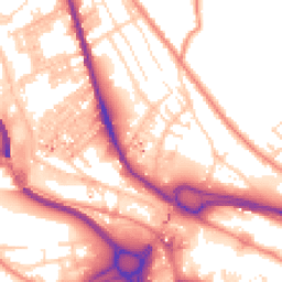 Daytime road noise heatmap for HX3 6DX