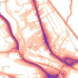 Daytime road noise heatmap for HX3 6EG