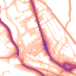 Daytime road noise heatmap for HX3 6ET