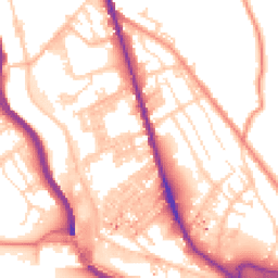 Daytime road noise heatmap for HX3 6EZ