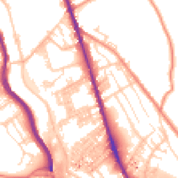 Daytime road noise heatmap for HX3 6LR