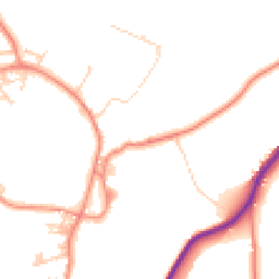 Daytime road noise heatmap for HX3 6SR