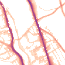 Daytime road noise heatmap for HX3 6UW