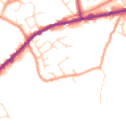 Daytime road noise heatmap for HX3 7DT