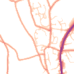 Daytime road noise heatmap for HX3 7ET