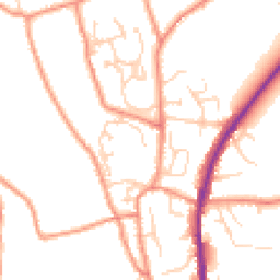 Daytime road noise heatmap for HX3 7EX