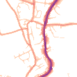 Daytime road noise heatmap for HX3 7HF