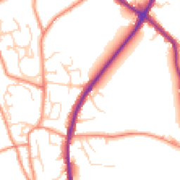 Daytime road noise heatmap for HX3 7HY