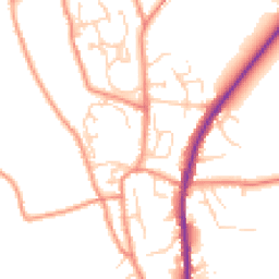 Daytime road noise heatmap for HX3 7JE