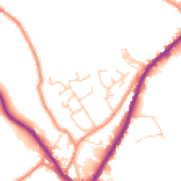 Daytime road noise heatmap for HX3 7JX