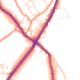 Daytime road noise heatmap for HX3 7LS