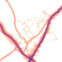 Daytime road noise heatmap for HX3 7LU