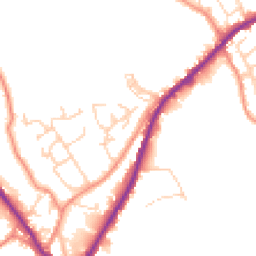 Daytime road noise heatmap for HX3 7NY