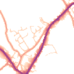 Daytime road noise heatmap for HX3 7NZ
