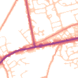 Daytime road noise heatmap for HX3 7PY