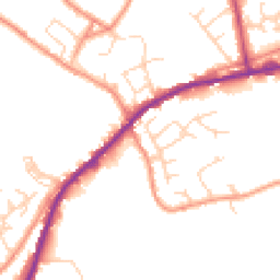 Daytime road noise heatmap for HX3 7QJ
