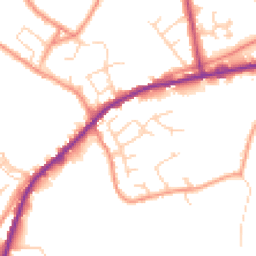 Daytime road noise heatmap for HX3 7QT