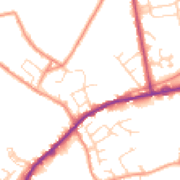 Daytime road noise heatmap for HX3 7QZ