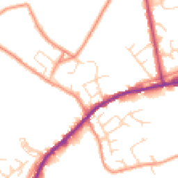 Daytime road noise heatmap for HX3 7RA